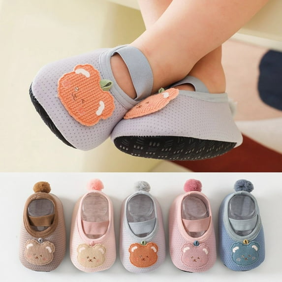 Hwmodou Breathable Baby Socks Soft Floor Prewalker Shoes First Breathable Summer Non Socks Boys Print Girls Socks Cute Soft Socks,0M-18M