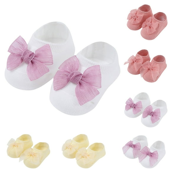 Hwmodou Children Kids Girls Socks Soft Bottom Toddler Shoes Socks Princess Socks Floor Socks Fashion Comfy Actice Fit,0M-3Y