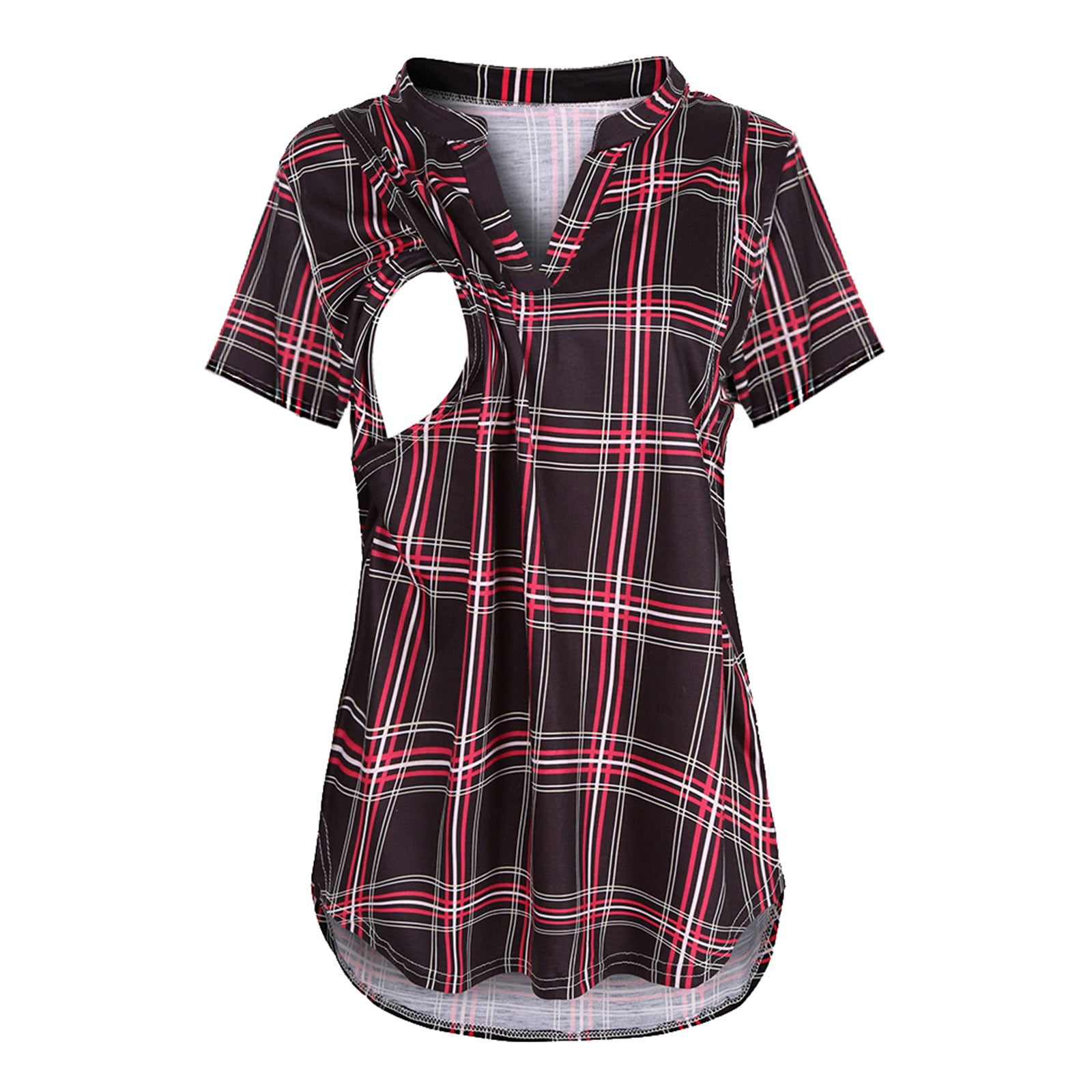 Short Maternité Motherhood Maternity Taille L, Bermuda Patchwork Multicolore, Plaid