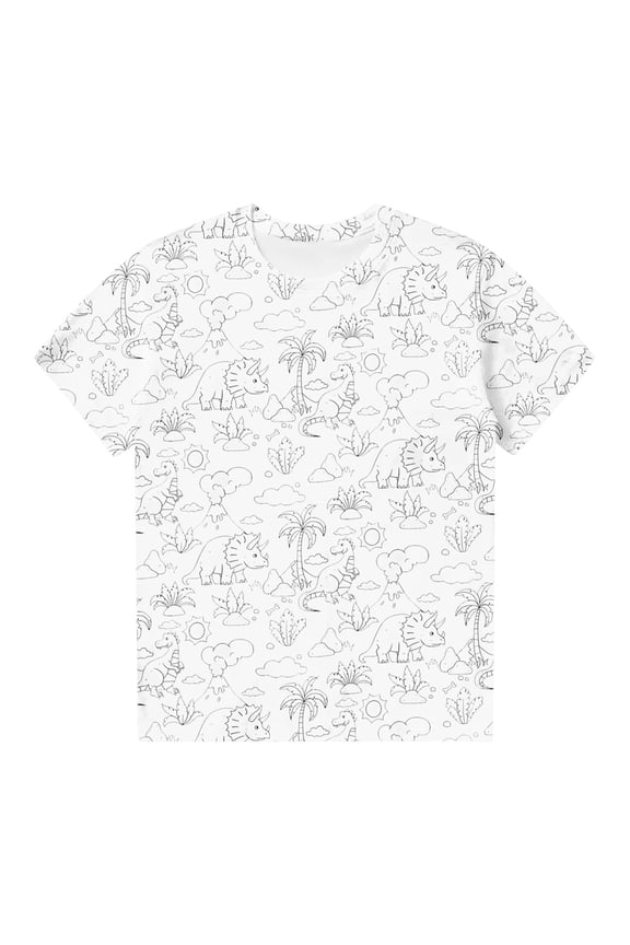 Girls Base Layer Top Kids DIY Hand Painted Personality Long Sleeve T Shirt For Girl Boy