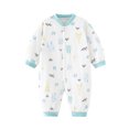 thumbnail image 1 of Hwmodou Girls Jumpsuits Unisex Cotton Blend Baby Clothes Jumpsuit Crawling Pajamas Fall Winter Baggy Onesies,6-9M, 1 of 3