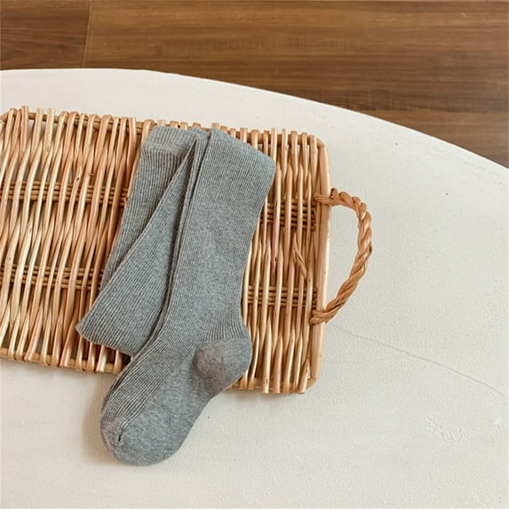 Hwmodou Girls Tights Cable Knit Leggings Toddler Girls Stockings School Tights Thermal Soft Fit,6M-9Y