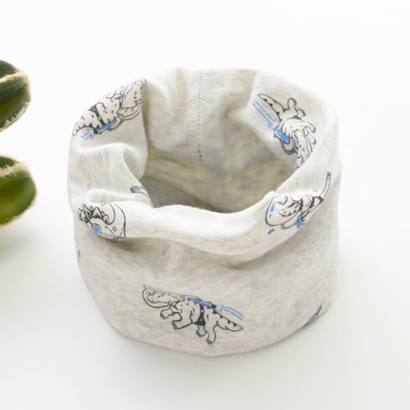 Hwmodou Kids Winter Warm Scarf Children Scarf Boys Girls Cartoon Cute Prints Set Neck Bib Set Autumn cycling coldproof Cute Fuzzy Scarves