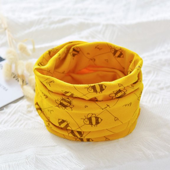 Hwmodou Kids Winter Warm Scarf Children Scarf Boys Girls Cartoon Cute Prints Set Neck Bib Set Autumn cycling coldproof Cute Fuzzy Scarves