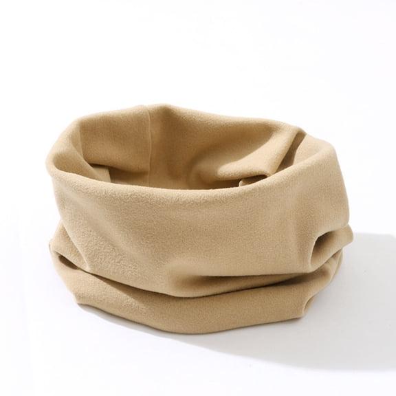 Hwmodou Kids Winter Warm Scarf Children Scarf Boys Girls Riding Set Neck Solid Color Bib Set Autumn cycling dustproof Cute Fuzzy Scarves