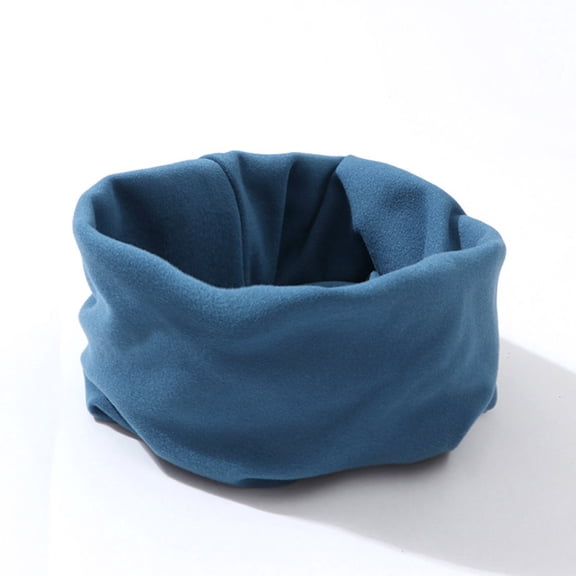 Hwmodou Kids Winter Warm Scarf Children Scarf Boys Girls Riding Set Neck Solid Color Bib Set Autumn cycling dustproof Cute Fuzzy Scarves