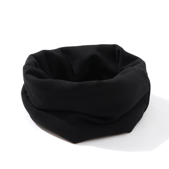 Hwmodou Kids Winter Warm Scarf Children Scarf Boys Girls Riding Set Neck Solid Color Bib Set Autumn cycling dustproof Cute Fuzzy Scarves