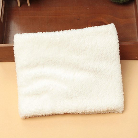 Hwmodou Kids Winter Warm Scarf Childrens Pullover Scarf Boys Girls Padded Scarf Children Plus Velvet Cute Fuzzy Scarves