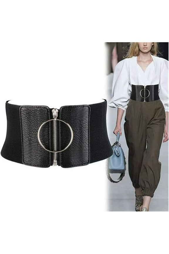 Ladies Belts Ultra Women Big Girdle Female Wide Dresses Belt Ladies Elastic Loose Leisure Elegant Pants Dress Apparel Accessories Girdle