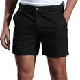 thumbnail image 1 of Hwmodou Men Pants Sports Male Solid Color Linen Shorts Pocket Button Design Pants Versatile Trendy Spring And Summer Pants Work Office Clothes For Man, 1 of 5