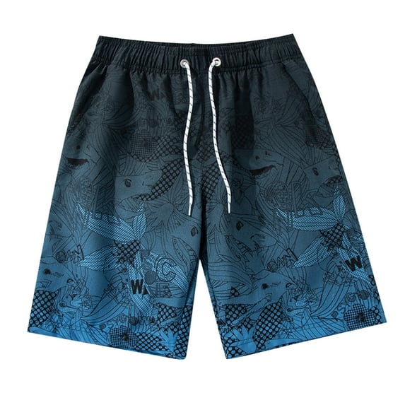 Hwmodou Men Pants Workout Men's Summer Fashion Leisure Lace Up Pocket Hot Spring Holiday Beach Beach Pants Swimming Trunks Shorts Holiday Party Slacks For Man