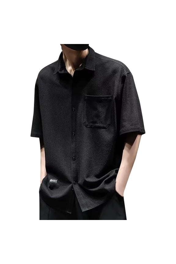 Men Shirts Short Sleeve Button Down Shirts Casual Dress Going Out Tops Blouse Hawaiian Comfortable Beach Dailywear