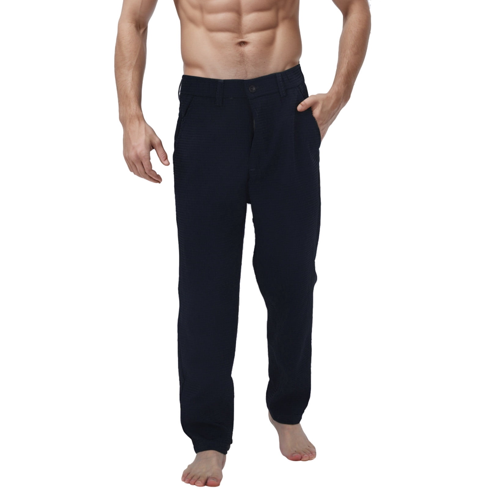 Hwmodou Mens Workout Pants Men's Autumn And Winter Slacks Tracksuit