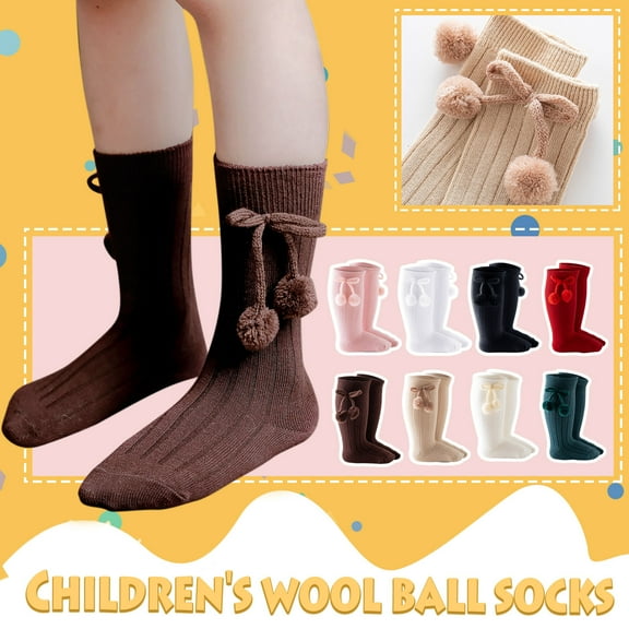 Hwmodou Mid-Calf Knee-High Toddler Stockings Length Girls Sock Solid Baby Socks Princess Kids Baby Care Fashion Comfy Actice Fit,3M-4Y