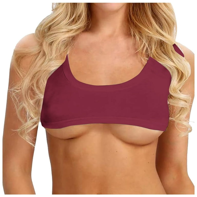 Hwmodou Sexy Short Sleeve Crop Top Ladies Solid Color Scoop Neck Mini T Shirts Vest Tank Unique Lightweight Stretchy Breathable Cami Walmart
