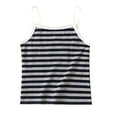 thumbnail image 1 of Wxolcjlv Toddler Baby Girls Cotton Base Vest Kids Striped Undershirt Tank Top Soft Undershirt Boy Girl Summer Ribbed Knit Tank Tops 4T, 1 of 4
