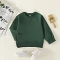 thumbnail image 1 of Hwmodou Toddler Girl Clothes Sets Toddler Kids Boy Girl Crewneck Sweatshirt Cotton Long Sleeve Solid Color Pullover Top Casual Spring Fall Clothes Cute Outfit, 1 of 4