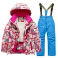 thumbnail image 1 of Hwmodou Toddler Girl Clothes Sets Kids Lined Ski Jacket Pants Set Winter Snowboarding Rain Coats Girls Boys Winter Warm Snow Suits Everyday Wear, 1 of 2