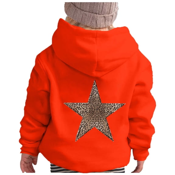 Hwmodou Toddler Girls Graphic Hoodies Kids Boy Girl Leisure Printed Hoodie Long Sleeved Hooded Fashion Trendy Kids Street Sets,3-10Y