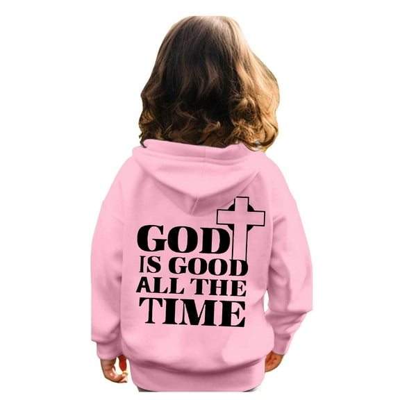 Hwmodou Toddler Girls Graphic Hoodies Kids Printed Round Neck Long Sleeved Sweatshirt Hooded Sweatshirt Casual Holiday Party Kids Clothing,3-10Y