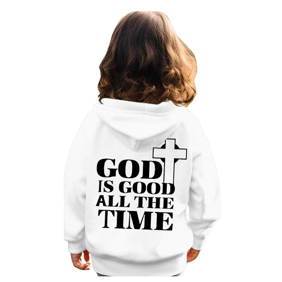 Hwmodou Toddler Girls Graphic Hoodies Kids Printed Round Neck Long Sleeved Sweatshirt Hooded Sweatshirt Casual Holiday Party Kids Clothing,3-10Y