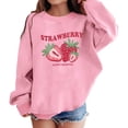 thumbnail image 1 of Hwmodou Toddler Girls Graphic Sweatshirts Kids Graphic Prints Sweatshirt Crewneck Long Sleeve Cute Drop Shoulder Pullover Tops Outdoor Workout Comfortable Kids Clothes,3-10Y, 1 of 4