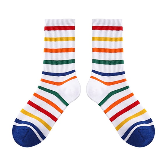 Hwmodou Toddler Socks Japanese Fashion Socks School Sports Socks Mid Tube Socks Fashion Socks Casual Socks Non- Socks,4-12 Y