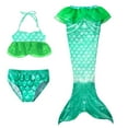 thumbnail image 1 of Hwmodou Toddler Swimsuit Girl 3 Piece Bathing Suits Bikini Fish Tail Set 3 9 Years Beach Seaside Hot Spring Wear 4T 5T 6T 7T 8T 9T, 1 of 2
