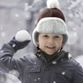 thumbnail image 1 of Hwmodou Toddler Winter Hat Outdoor Autumn Warm Baby Boy Girl Children Cute Ear Protections Cap Hat Kids Beanie, 1 of 7