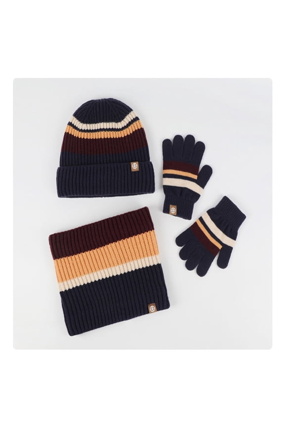 Toddler Winter Hat Scarf Gloves Set For Boys Girls Warm Cap Lined Knitted Hat Kids Beanie