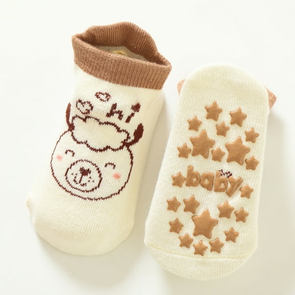 Hwmodou Warm Baby Socks Crew Cute Animal Socks Cloud Knitting Boy Socks Cute Soft Socks,0M-12M