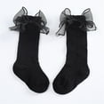 thumbnail image 1 of Hwmodou Warm Baby Socks Fashion Soft Calf Knee High Lace Large Bow Knot Stockings Stretchy Affordable Socks,0M-18M, 1 of 6