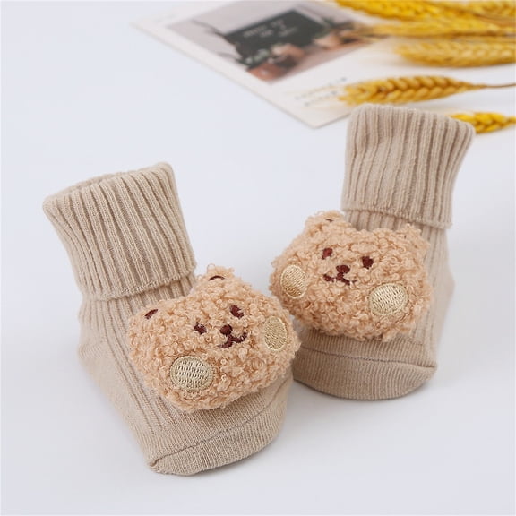 Hwmodou Warm Baby Socks Fashion Soft Non Lace Big Flower Stretchy Affordable Socks,0M-18M