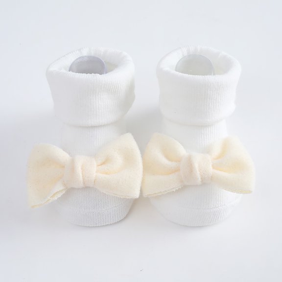 Hwmodou Warm Baby Socks Kids Socks Winter Socks Boys Girls Children Bowknot Princess Socks Floor Socks Cute Soft Socks,0M-12M