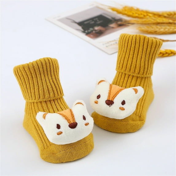 Wxolcjlv Warm Baby Socks Shoes Boys Girls Walking Shoes Comfortable Fashionable Princess Shoes Cute Soft Socks,0M-18M