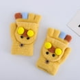 thumbnail image 1 of Hwmodou Warm Toddler Mittens Flip Kids Knitted Convertible Children Fingerless Gloves Top Winter Kids Gloves & Mittens, 1 of 5