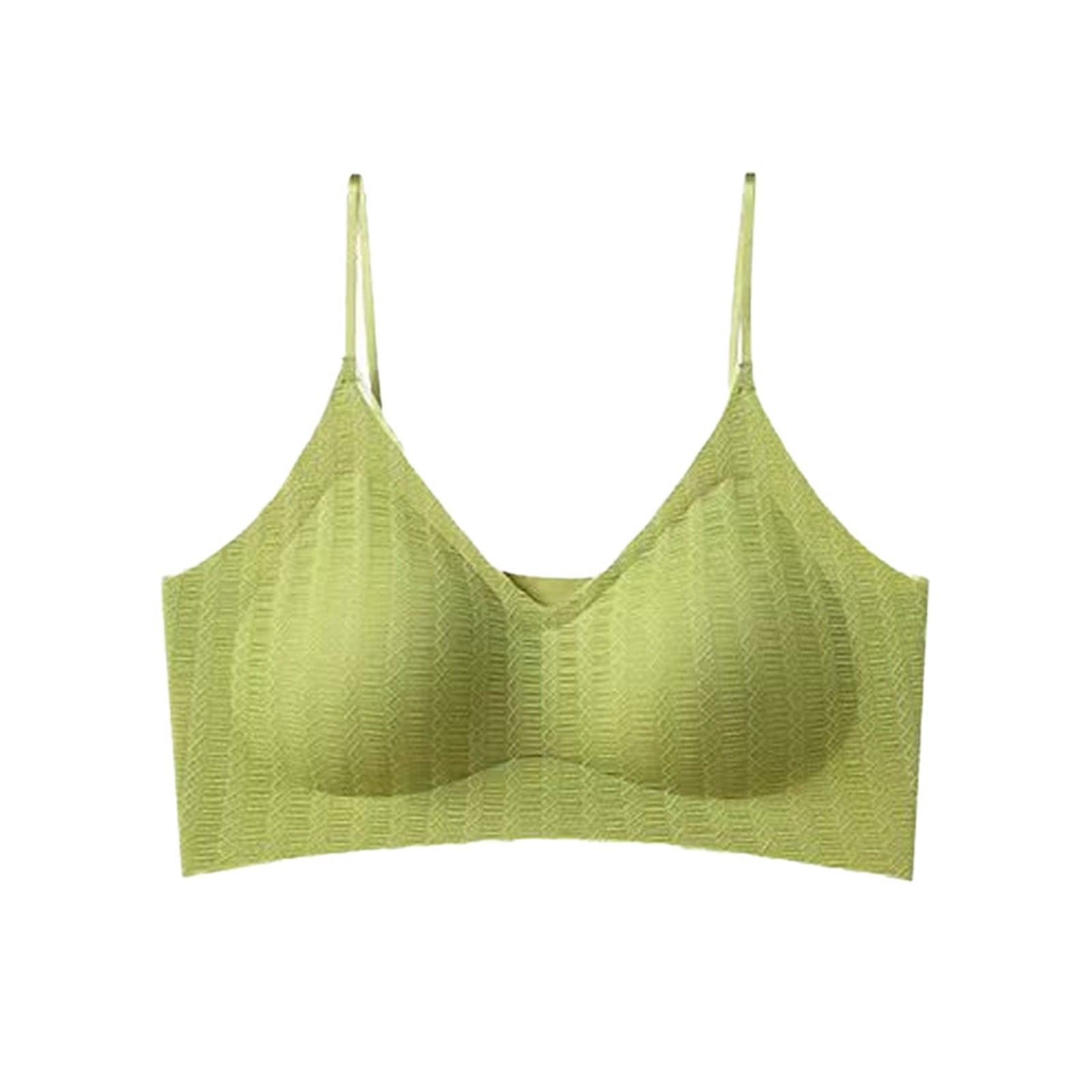 Hwmodou Women Bra Sports Women Heart Shape Sticky Bras Breathable