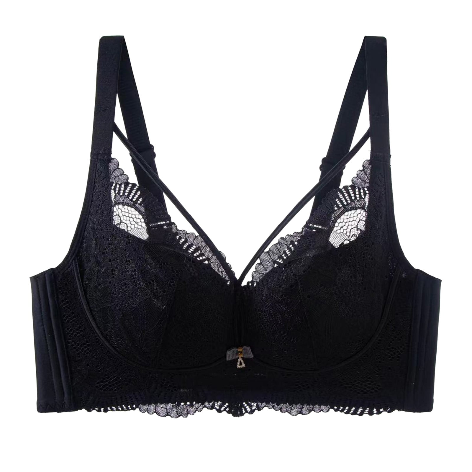 Hwmodou Women Bra Sports Women Heart Shape Sticky Bras Breathable