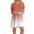 thumbnail image 1 of Hwmodou Women Dresses Sexy Women Summer Casual Dresses Short Sleeve Summer Dresses Casual T Shirt Dresses Beach Skirts Mini Dresses Holiday Vacation Sundress For Woman Weekend Summer Dresses, 1 of 5
