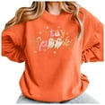 Hwmodou Women'S Crewneck Sweatshirt Ladies Halloween Fashion Print
