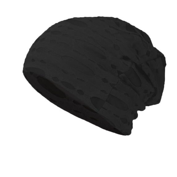 Hwmodou Womens Pullover Caps Ladies Knitted Hats Open Cotton Pile Caps Ear Guards Warm Caps Mens