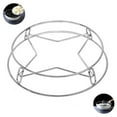 thumbnail image 1 of hwoehyo Stainless Steel Trivet Cooling Pot Rack Hot Pot Holder Steamer Rack Insulation Wok Rack Countertop Protector, 9" and 8″ Reversible, 1 of 13