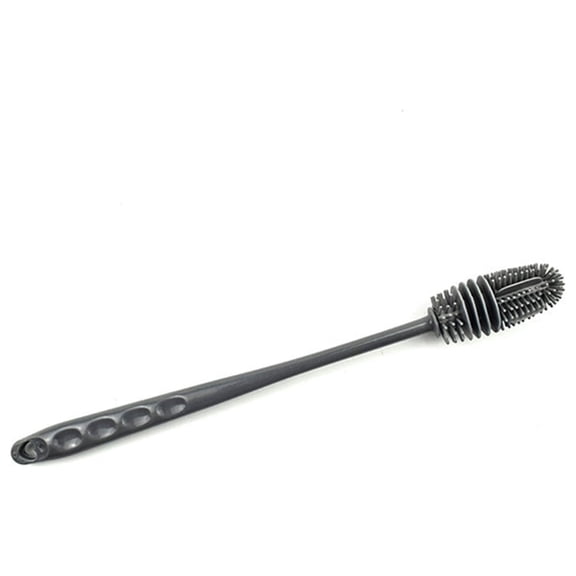 Hwuxmo Clean Brush Baby Bottle Brush Cleaner Spout Cup Glass Teapot Washing Cleaning Tool Brush Dark Gray
