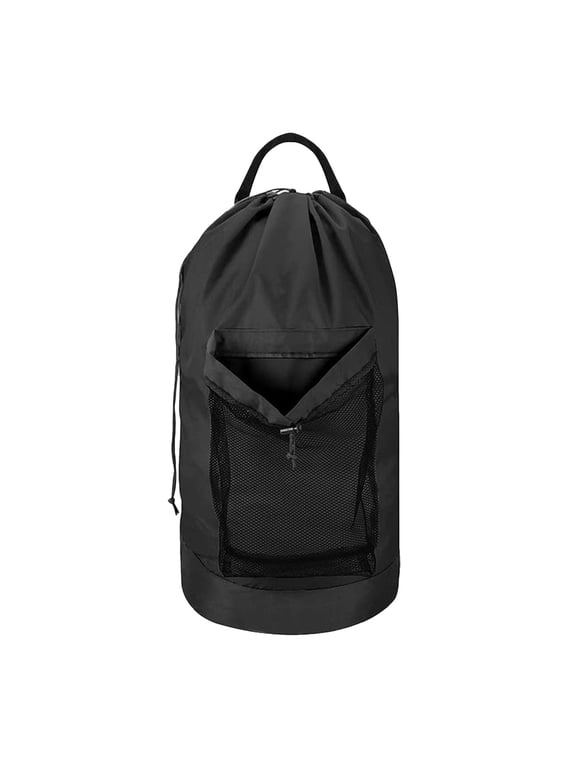 Cloth Travel Drawstring Backpack, Laundry Dirty Clothes Storage Bag, Nylon Spring Strap Bag, Hydrophobic Stylish Bag, Student Storage Bag