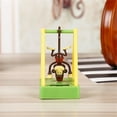 thumbnail image 1 of Hwuxmo Solar Powered Dancing Swinging Animated Toy Car Windowsill Decoration New Green, 1 of 2