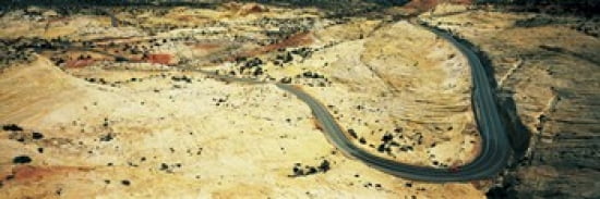 Hwy 12 near Escalante UT USA Canvas Art - Panoramic Images (36 x 12)