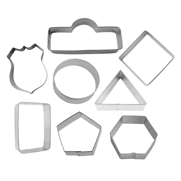 Hwy Signs 8 Piece Cookie Cutter Set - The Cookie Cutter Shop - Tin Plate Steel