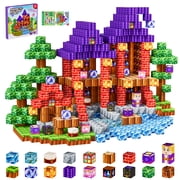 HXFOU 100PCS Magic Castle Building Blocks, Educational Construction Toy for Kids, Creative Playset for Ages 3+
