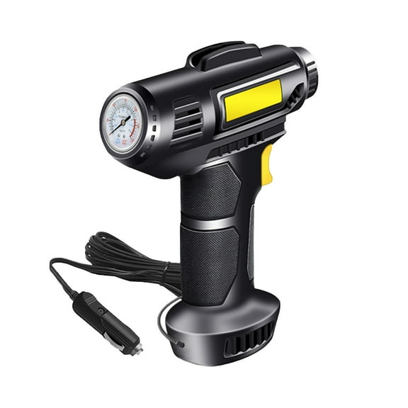 Hxlamzoo 150PSI Portable Air Compressor for Car Tires with Digital Pressure Gauge & Emergency LED Light - 12V Auto Tire Pump for SUV, Motorcycle, Bike (25L/Min, 3M Power Cord)