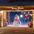 thumbnail image 1 of Hxlamzoo 2025 Christmas Garage Door Cover, Large Weather-Resistant Holiday Banner with Adhesive Strips & Grommets for Outdoor Home Front Door Xmas Décor, 1 of 7